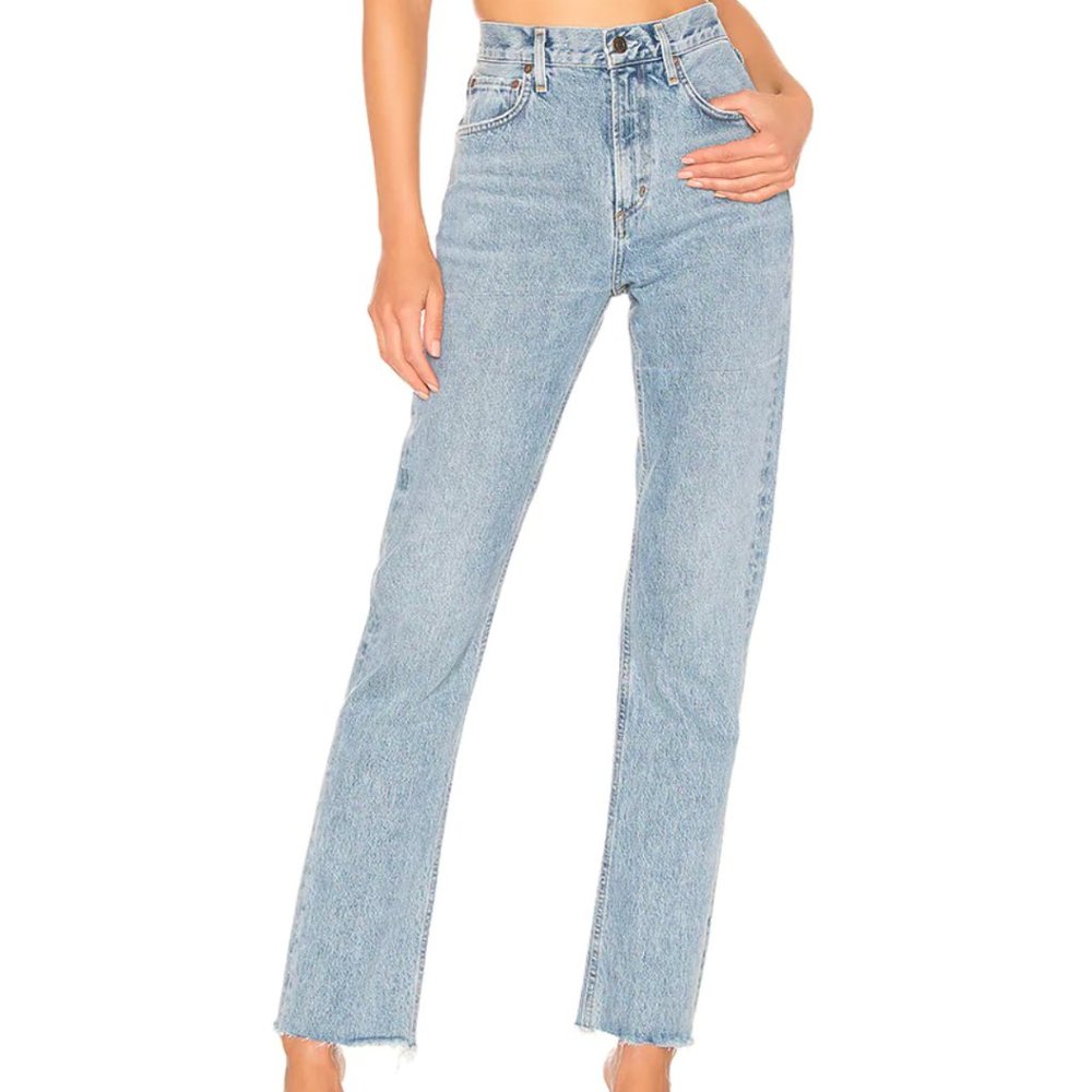 Agolde Cherie High Rise Straight Jeans!